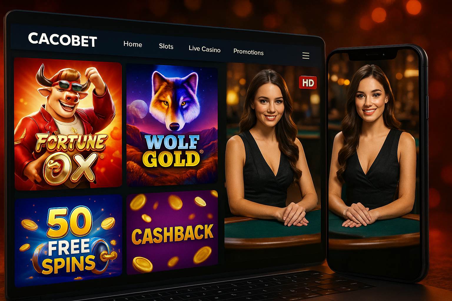 Jogos de cassino online CACOBET